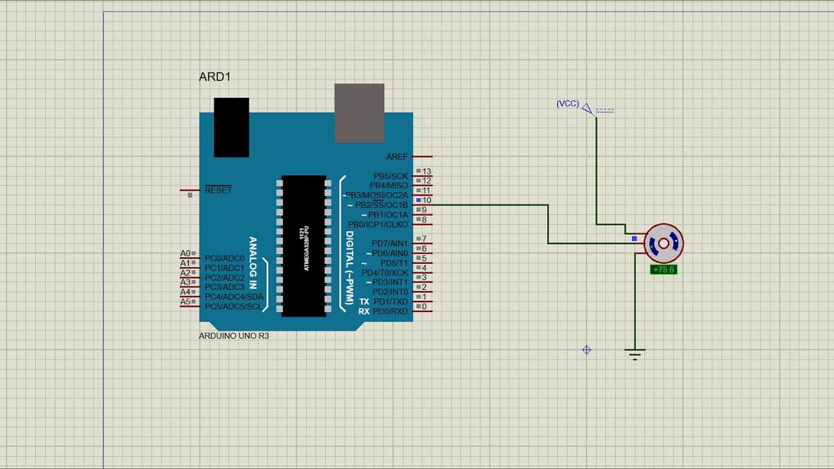 'Video thumbnail for Servo Motor with Arduino in Proteus'