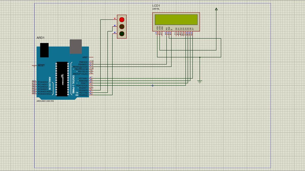 'Video thumbnail for Traffic Light using Arduino in Proteus'