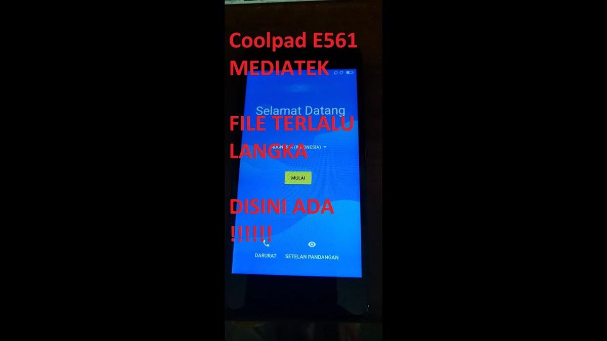 'Video thumbnail for COOLPAD E561 MEDIATEK (TERLALU LANGKA) Tested'