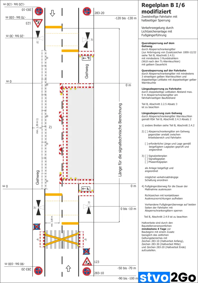 Baustelle Mit Ampel Nach Regelplan [RSA 21] – Stvo2Go