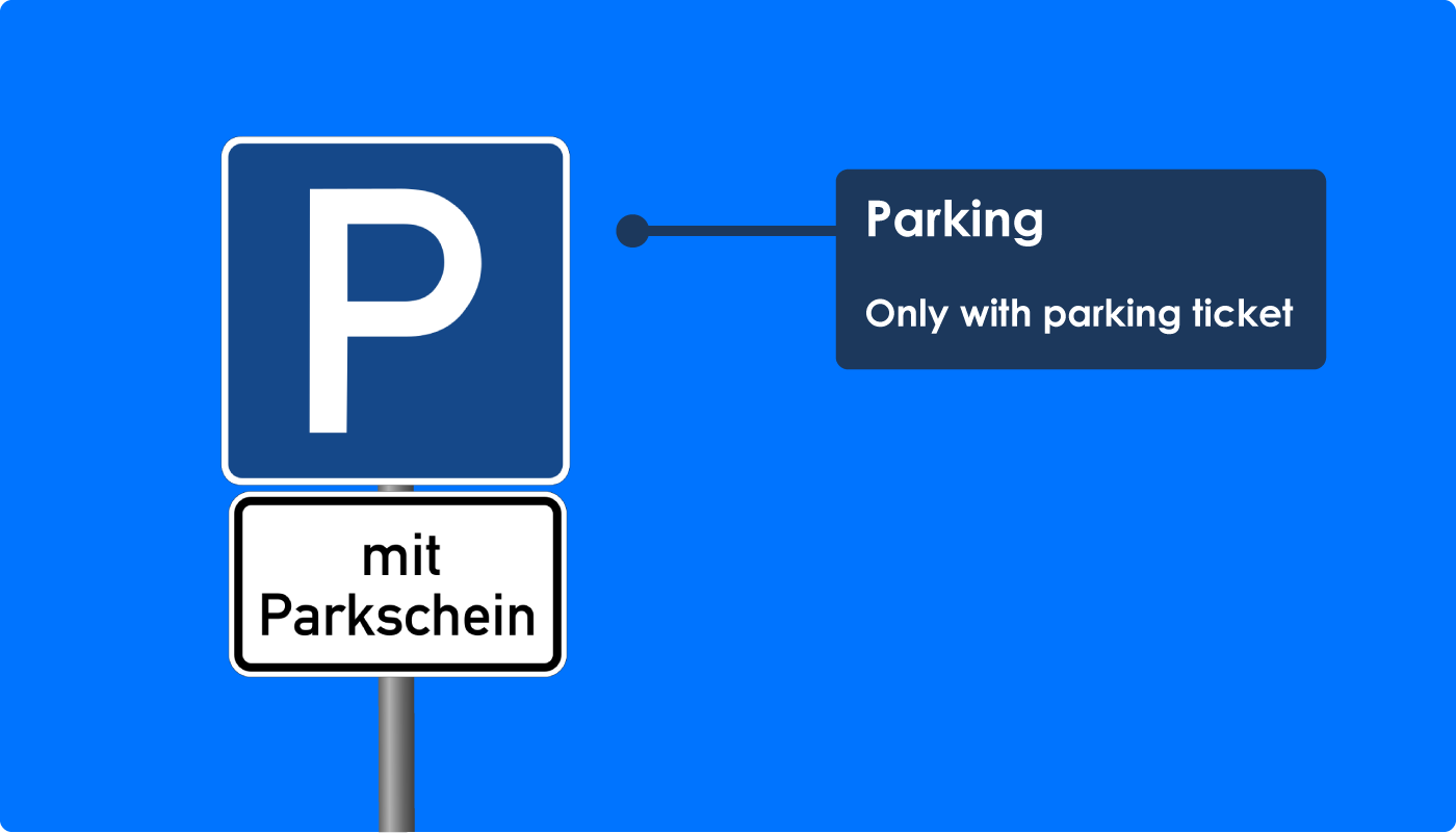 Zentrale Parkuhr Is German And Means Central Parking Meter Stock