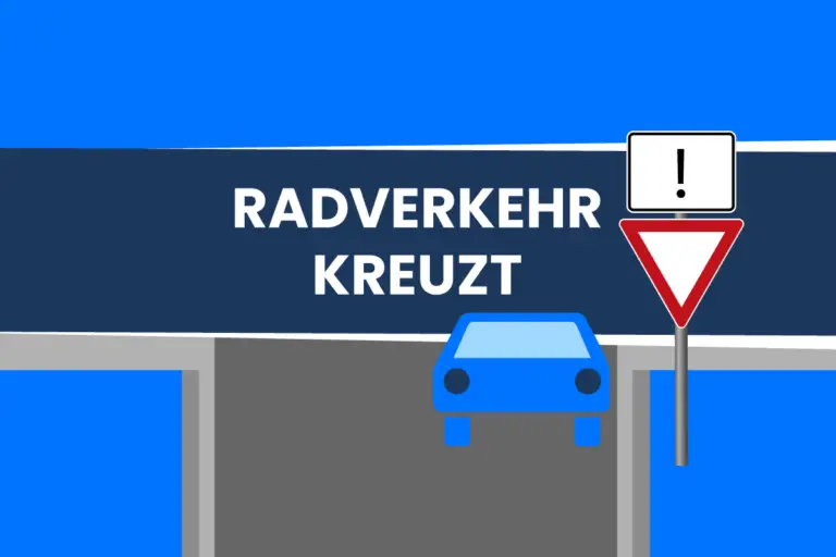 So erkennst du, ob Radfahrer von rechts und links kreuzen!