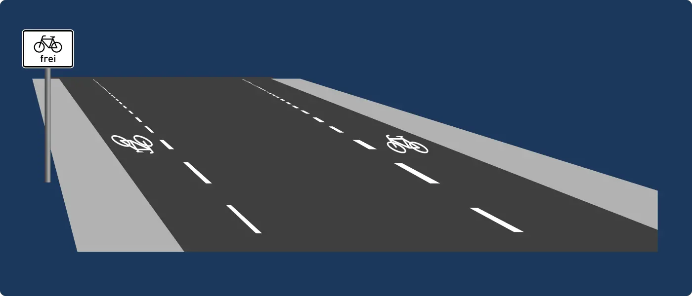 Bereich für Radfahrer: Dürfen Autos auf dem Schutzstreifen fahren? 