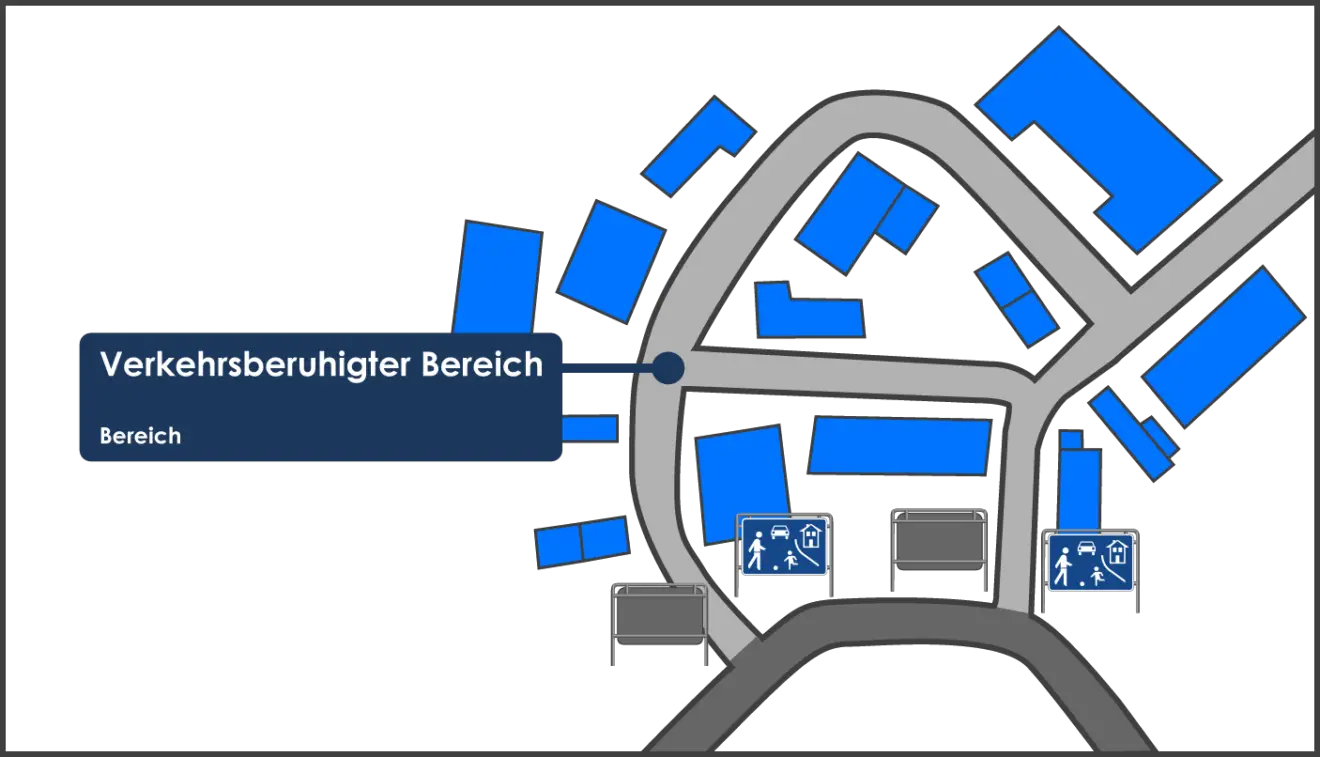 Verkehrsberuhigter Bereich: Voraussetzungen – Stvo2Go