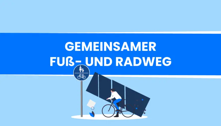 Beachte diese 5 Regeln auf einem gemeinsamen Fuß- und Radweg